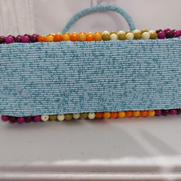 NWT Made in India Beaded Handbag 70's Era Style - Picture 4 of 6
